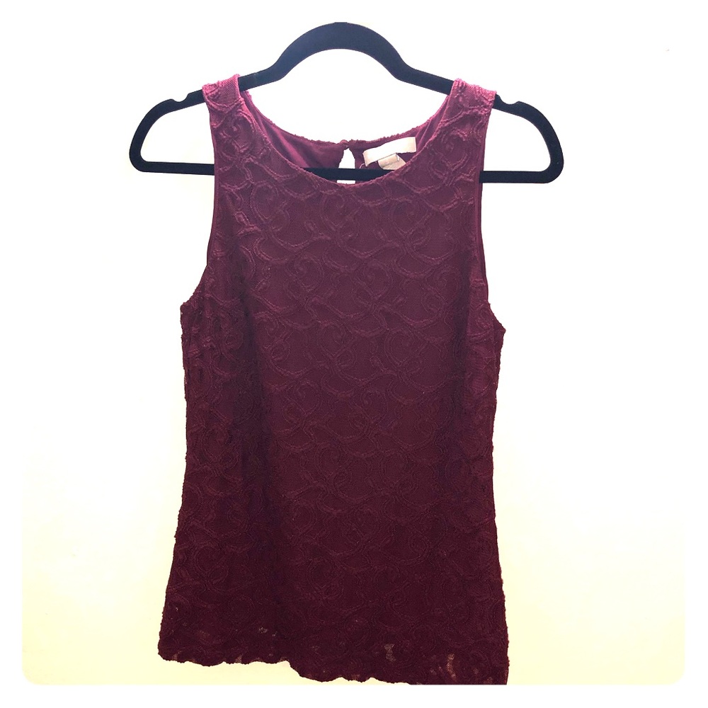 Burgundy Banana Republic Top